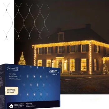 Lumineo Icicle novogodišnja LED mreža 1x2.6m 200 LED toplo bela Lumineo Icicle novogodišnja LED mreža 1x2.6m 200 LED toplo bela